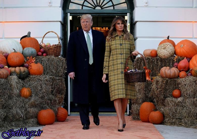 تصویرهای ، ترامپ و ملانیا در مراسم خوش حالی هالووین